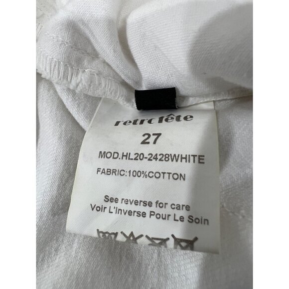 NWTD Retrofete Size 27 Taylor Jeans in White MSRP $345 - Picture 14 of 15